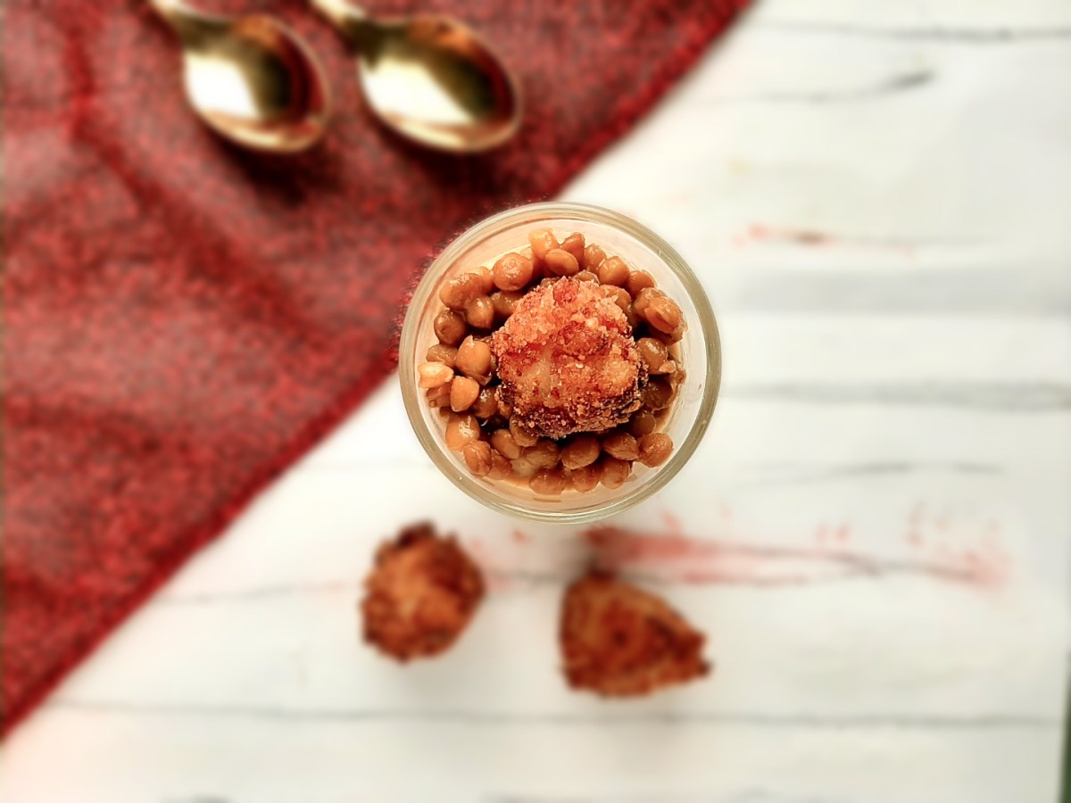 Crema di lenticchie e mascarpone con polpettine di&nbsp;cotechino